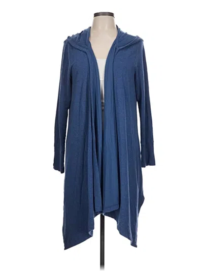Pre-owned Soft Surroundings Cardigan Sweater In Blue