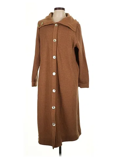 Pre-owned Soft Surroundings Cardigan Sweater In Brown