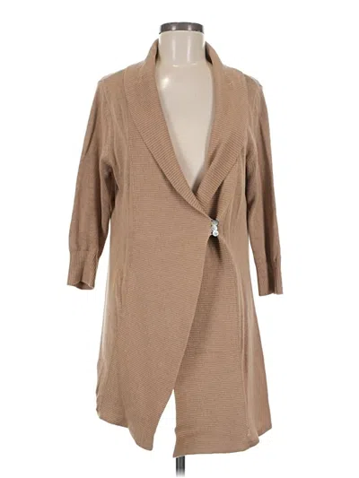 Pre-owned Soft Surroundings Cardigan Sweater In Brown