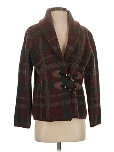 Pre-owned Soft Surroundings Cardigan Sweater In Brown