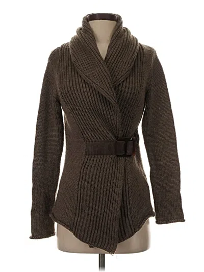 Pre-owned Soft Surroundings Cardigan Sweater In Brown