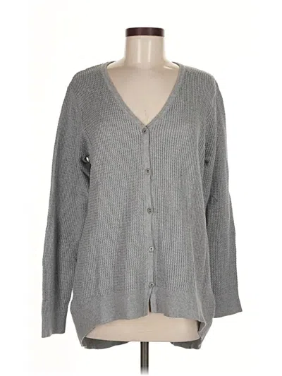 Pre-owned Soft Surroundings Cardigan Sweater In Gray