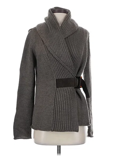 Pre-owned Soft Surroundings Cardigan Sweater In Gray