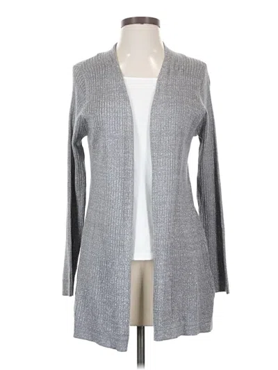 Pre-owned Soft Surroundings Cardigan Sweater In Gray