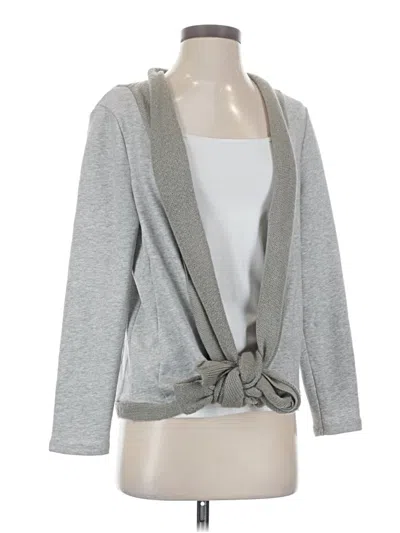 Pre-owned Soft Surroundings Cardigan Sweater In Gray