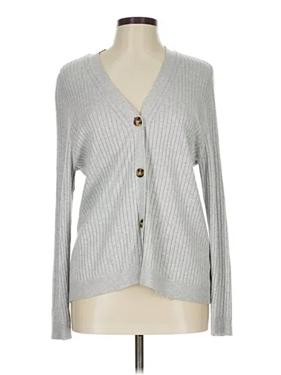 Pre-owned Soft Surroundings Cardigan Sweater In Gray