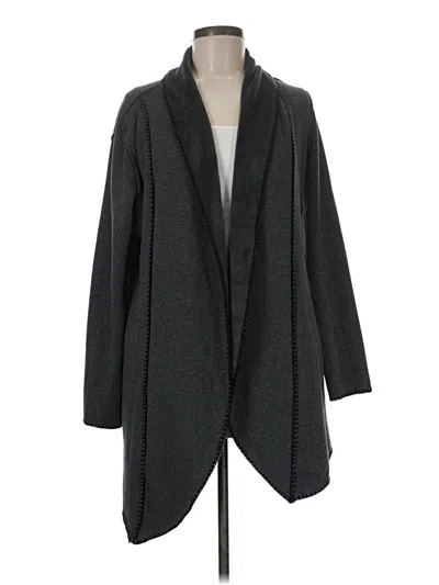 Pre-owned Soft Surroundings Cardigan Sweater In Gray