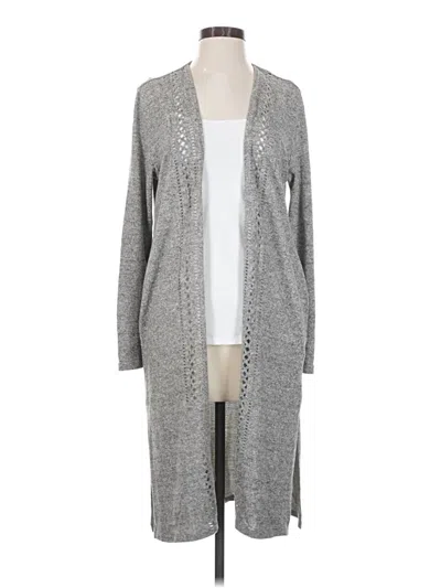Pre-owned Soft Surroundings Cardigan Sweater In Gray