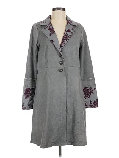 Pre-owned Soft Surroundings Cardigan Sweater In Gray