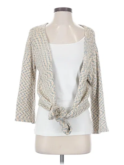 Pre-owned Soft Surroundings Cardigan Sweater In Ivory