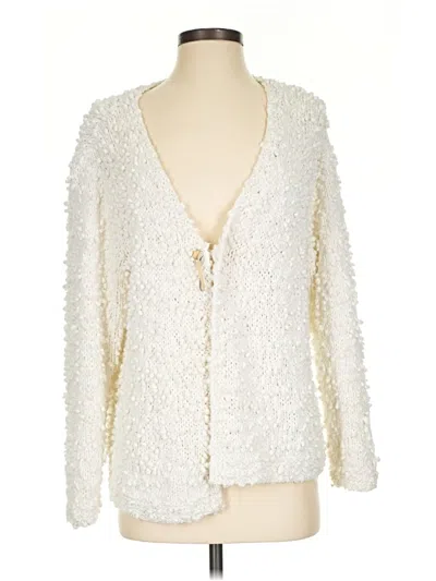 Pre-owned Soft Surroundings Cardigan Sweater In Ivory