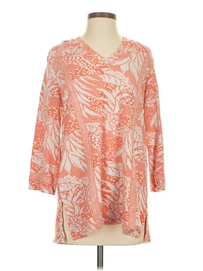 Pre-owned Soft Surroundings Cardigan Sweater In Orange