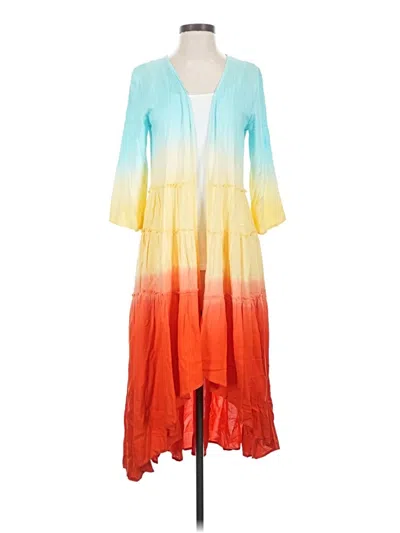 Pre-owned Soft Surroundings Cardigan Sweater In Orange