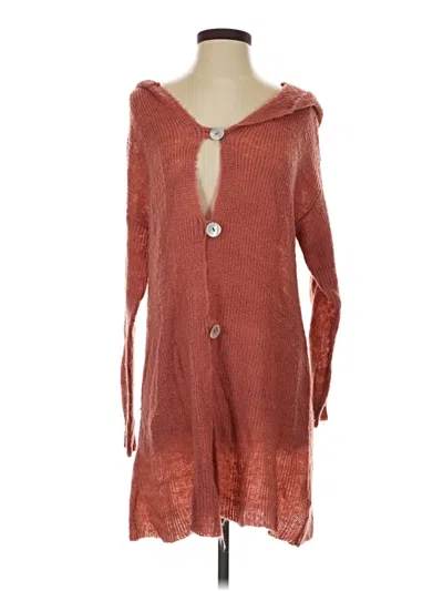 Pre-owned Soft Surroundings Cardigan Sweater In Orange