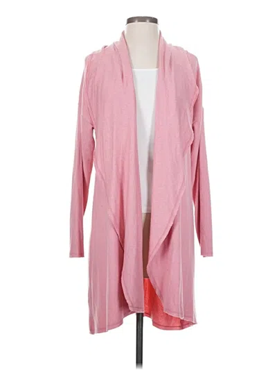 Pre-owned Soft Surroundings Cardigan Sweater In Pink