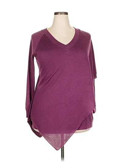 Pre-owned Soft Surroundings Cardigan Sweater In Purple