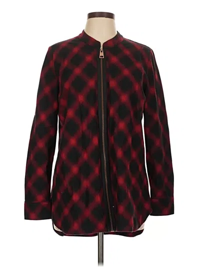 Pre-owned Soft Surroundings Cardigan Sweater In Red