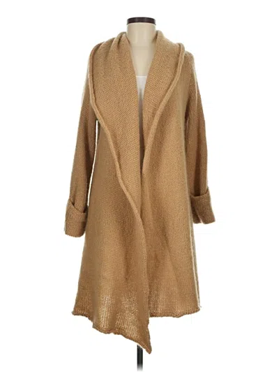 Pre-owned Soft Surroundings Cardigan Sweater In Tan