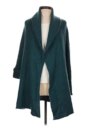 Pre-owned Soft Surroundings Cardigan Sweater In Teal