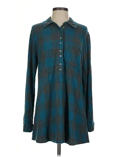 Pre-owned Soft Surroundings Cardigan Sweater In Teal