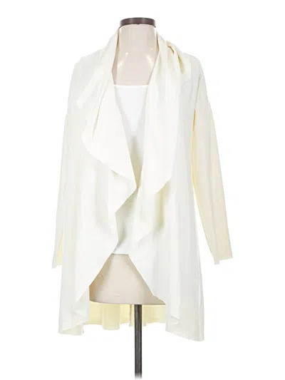 Pre-owned Soft Surroundings Cardigan Sweater In White