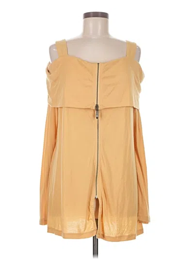 Pre-owned Soft Surroundings Cardigan Sweater In Yellow
