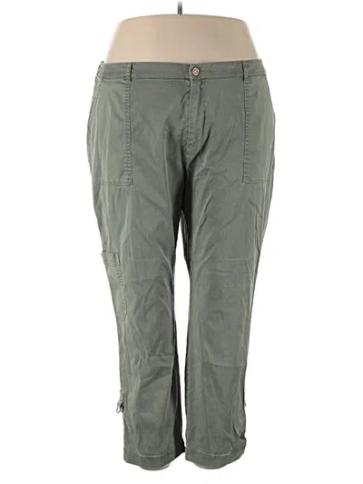 Pre-owned Soft Surroundings Cargo Pants In Green