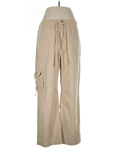 Pre-owned Soft Surroundings Cargo Pants In Tan