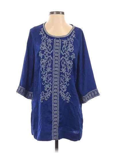 Pre-owned Soft Surroundings Casual Dress In Blue