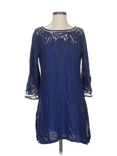 Pre-owned Soft Surroundings Casual Dress In Blue