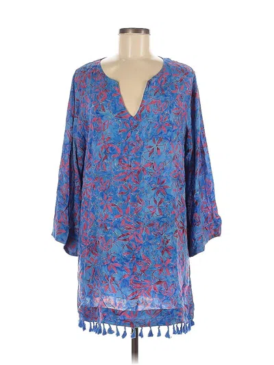 Pre-owned Soft Surroundings Casual Dress In Blue