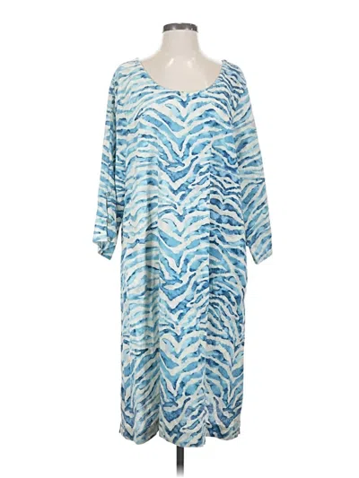 Pre-owned Soft Surroundings Casual Dress In Blue