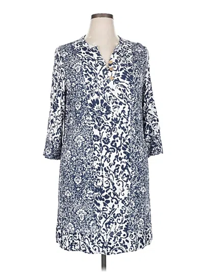 Pre-owned Soft Surroundings Casual Dress In Blue