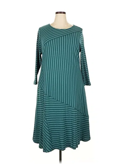 Pre-owned Soft Surroundings Casual Dress In Blue