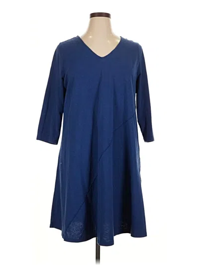 Pre-owned Soft Surroundings Casual Dress In Blue