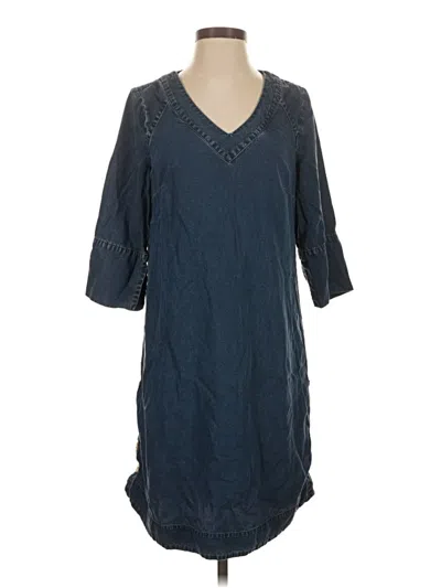 Pre-owned Soft Surroundings Casual Dress In Blue