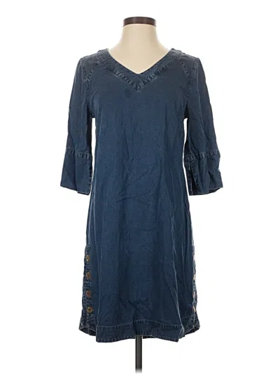 Pre-owned Soft Surroundings Casual Dress In Blue