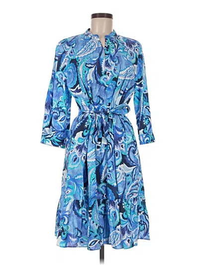 Pre-owned Soft Surroundings Casual Dress In Blue