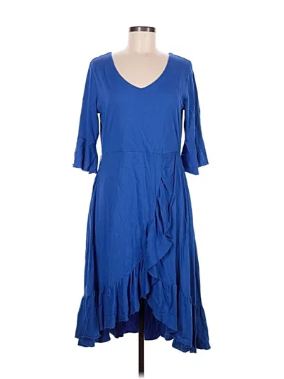 Pre-owned Soft Surroundings Casual Dress In Blue