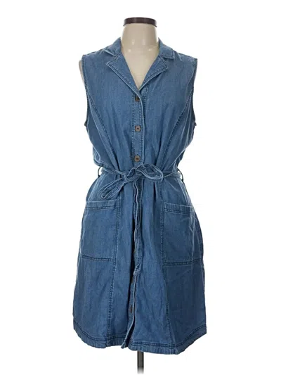 Pre-owned Soft Surroundings Casual Dress In Blue