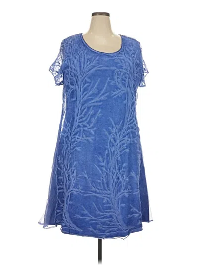 Pre-owned Soft Surroundings Casual Dress In Blue