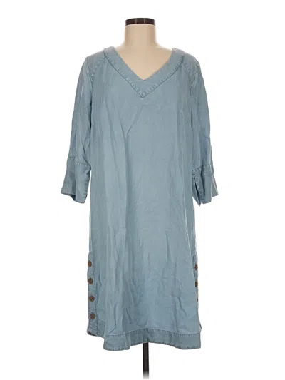 Pre-owned Soft Surroundings Casual Dress In Blue