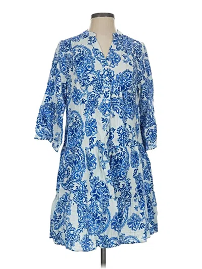 Pre-owned Soft Surroundings Casual Dress In Blue
