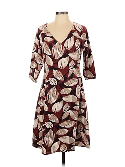 Pre-owned Soft Surroundings Casual Dress In Brown