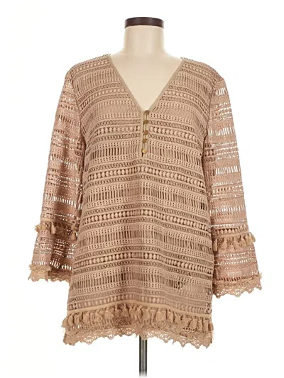 Pre-owned Soft Surroundings Casual Dress In Brown