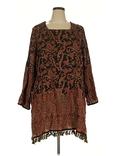 Pre-owned Soft Surroundings Casual Dress In Brown