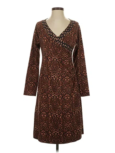 Pre-owned Soft Surroundings Casual Dress In Brown