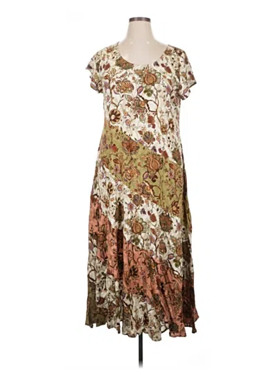 Pre-owned Soft Surroundings Casual Dress In Brown