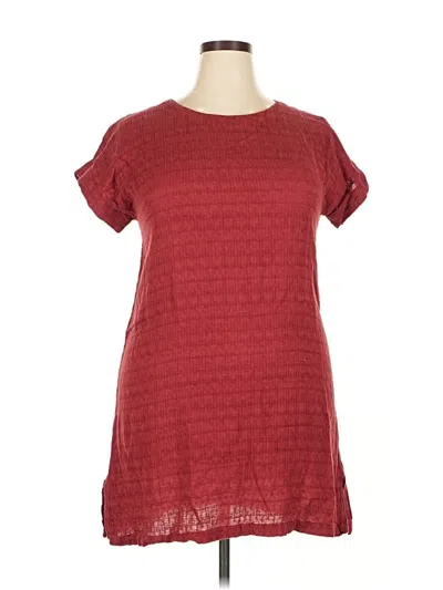 Pre-owned Soft Surroundings Casual Dress In Burgundy