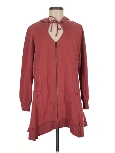 Pre-owned Soft Surroundings Casual Dress In Burgundy